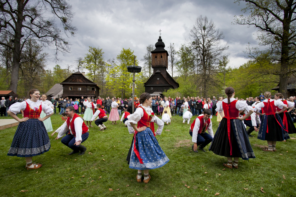 Wielkanoc w skansenie Wołoskim w Roznovie.(2 )fot. Jan Kolář