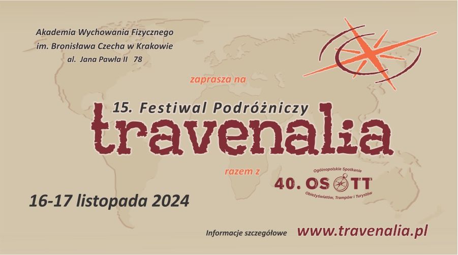 Festiwal podróżniczy Travenalia 2024