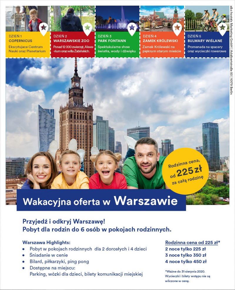 a&o Oferta Wakacyjna Warszawa