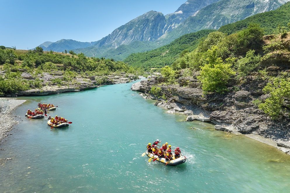 rafting rzeką Vjosa, foto. Rego-Bis