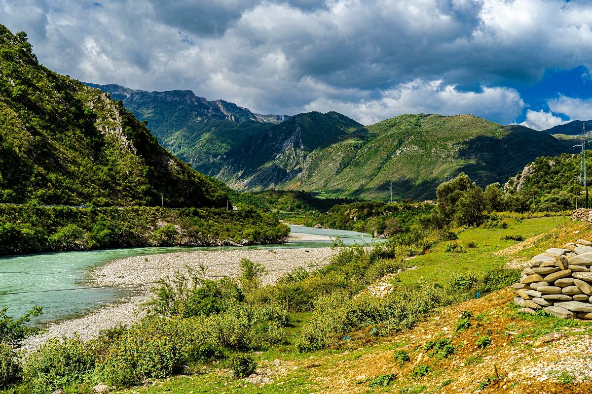 rzeka Vjosa, foto. Rego-Bis