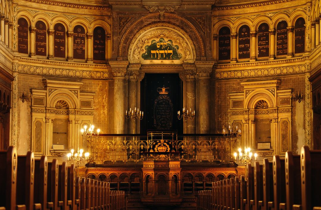 Pilzno, Wielka Synagoga - wnętrze. Fot. Ladislav Renner