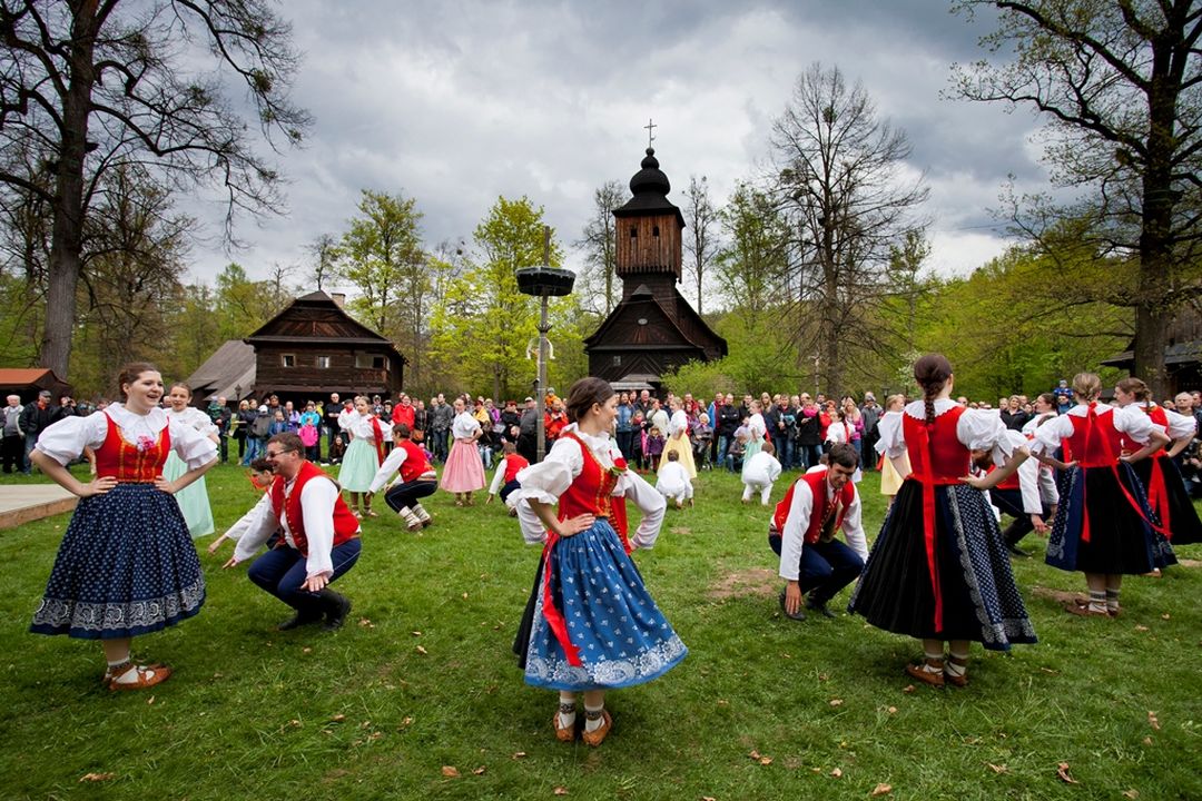 Wielkanoc w skansenie Wołoskim w Roznovie.(2). fot. Jan Kolář