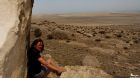 miniatura Ania na pustyni w Gobustanie, Azerbejdżan